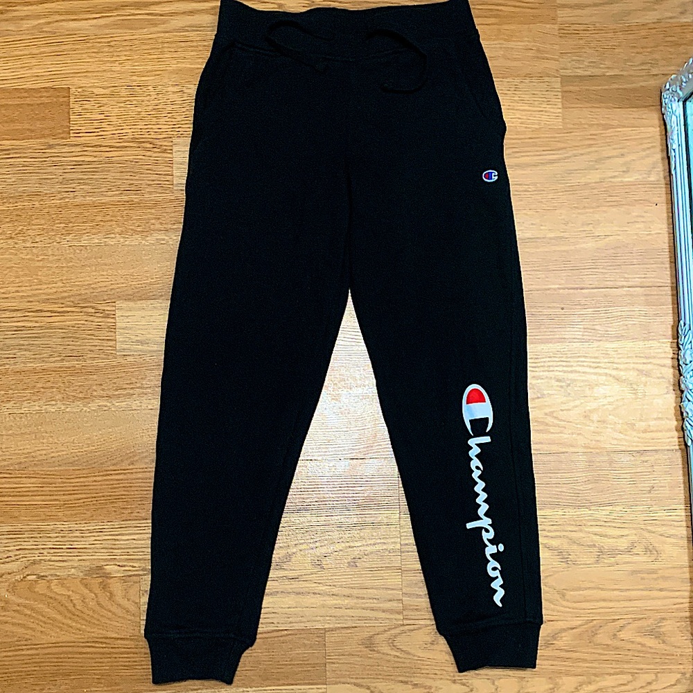 Girls black Champion Joggers!